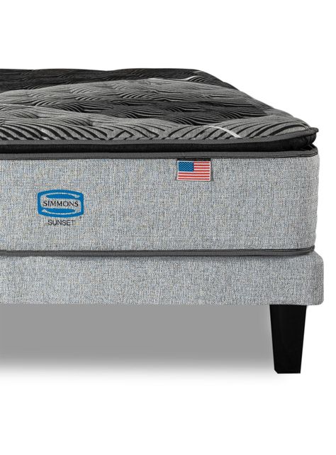 Cama Europea Sunset 1.5 Plazas Plata-5