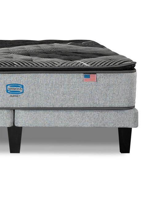 Cama Europea Sunset 2 Plazas Plata-5