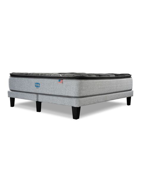 Cama Europea Sunset 2 Plazas Plata-1