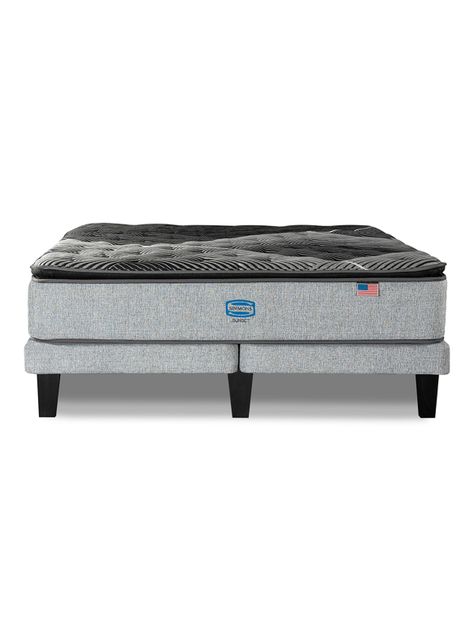 Cama Europea Sunset 2 Plazas Plata-2