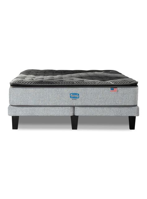 Cama Europea Sunset 2 Plazas + Respaldo Tibet Plata-1
