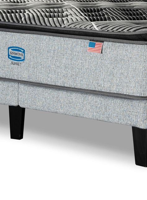 Cama Europea Sunset 2 Plazas + Respaldo Tibet Plata-4