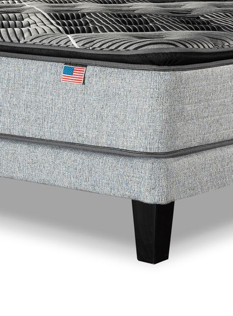 Cama Europea Sunet King + Respaldo Tignes Plata-4