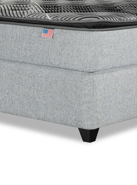 Cama Bignest Sunset 2 Plazas + Respaldo Tibet Plata-3