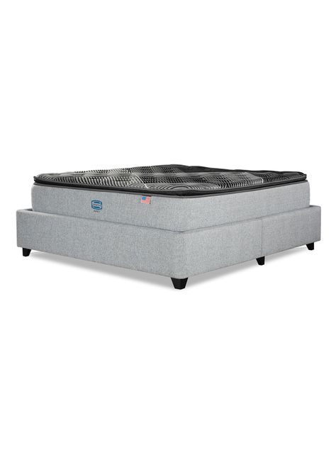 Cama Bignest Sunset 2 Plazas + Respaldo Tibet Plata-0