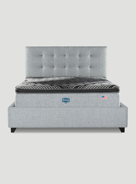 Cama Bignest Sky King + Respaldo Tignes Plata-1