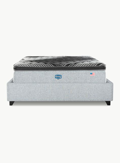 Cama Bignest Sky 2 Plazas + Respaldo Tibet Plata-1