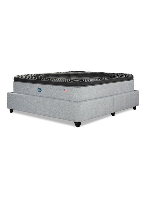 Cama Bignest Sky 2 Plazas + Respaldo Tibet Plata-0