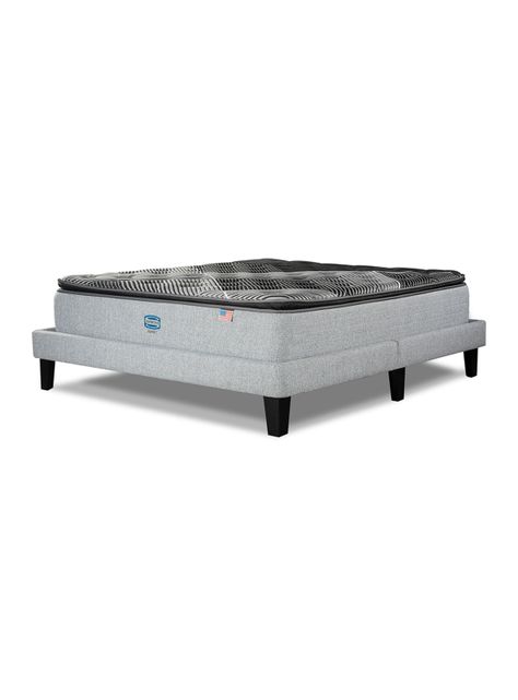 Cama Lownes Sunset 2 Plazas + Respaldo Tignes Plata-0
