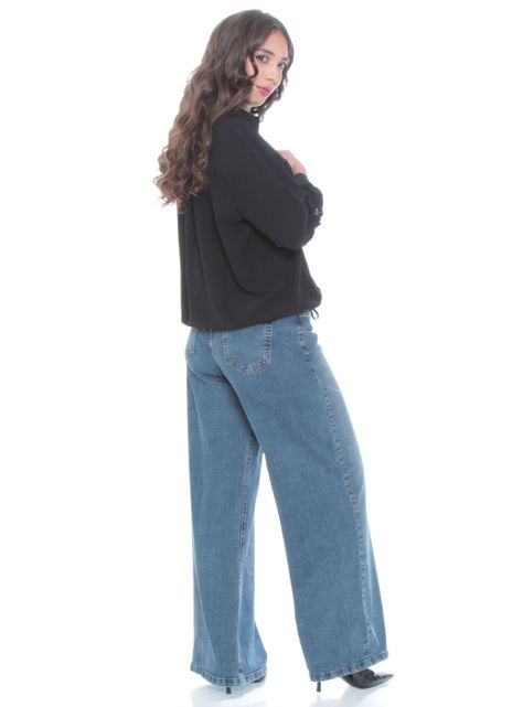 Blusa Manga Larga Sólida con Cintura Ajustable-5