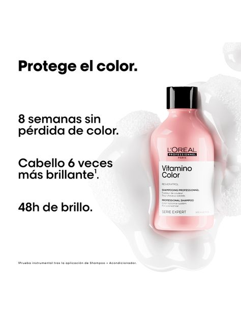 Set Profesional Cuidado del Color Shampoo 500ml  + Máscara con Enjuague 250ml Vitamino Color L´Oréal Professionnel-1