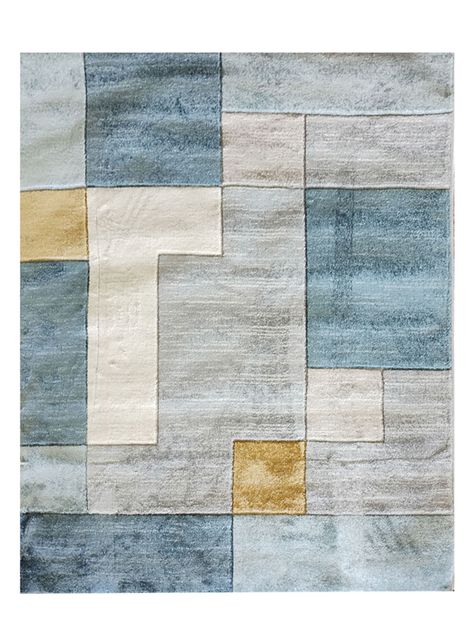 Alfombra Carved Evolution 170x230 cm Celeste-0