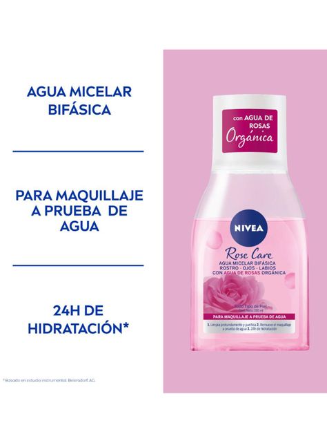 Agua Micelar Bifásica Rose Care 100ml Nivea-4