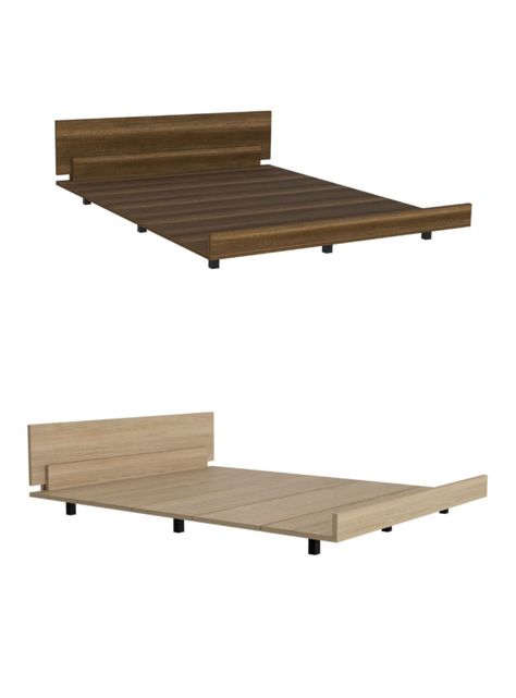 Cama Kaia 2 Plazas Caramelo-Wengue-2