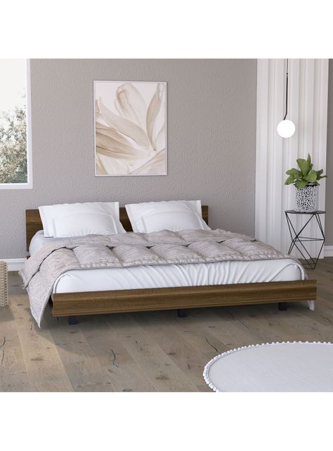 Cama Kaia 2 Plazas Caramelo-Wengue-4