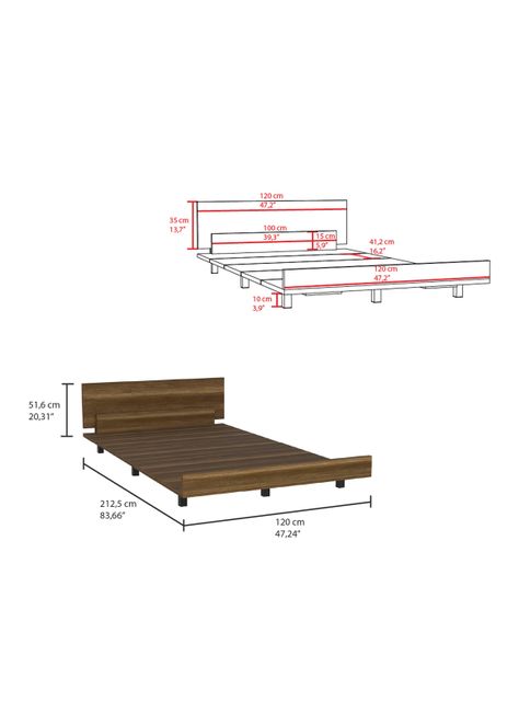 Cama Kaia Single Caramelo-Wengue-1