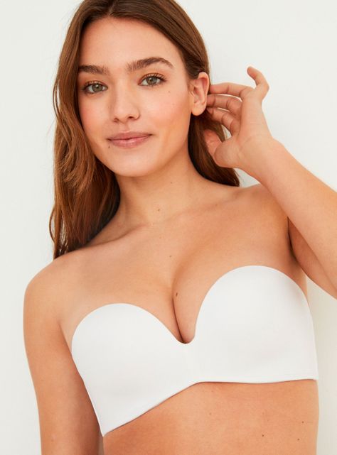 Sostén Super sin Tirantes Súper Push Up Microfibra-4