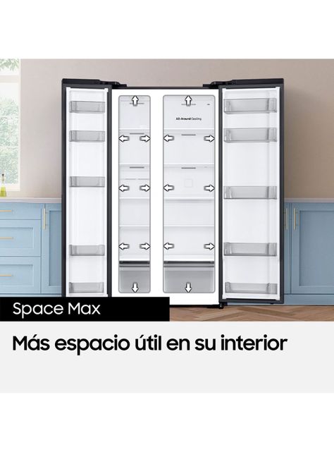Refrigerador Side by Side No Frost 564 Litros RS57DG4000M9ZS Gris-3
