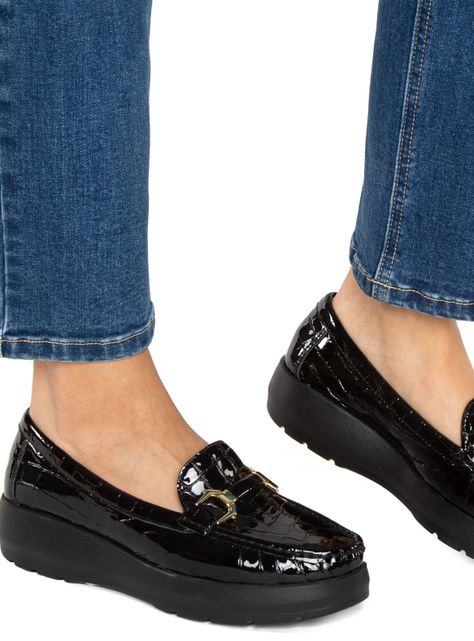 Mocasín Locanda 659977 Plataforma Cuero Mujer-0