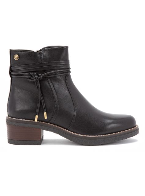 Botín Cuero Mika 660007 Mujer-1