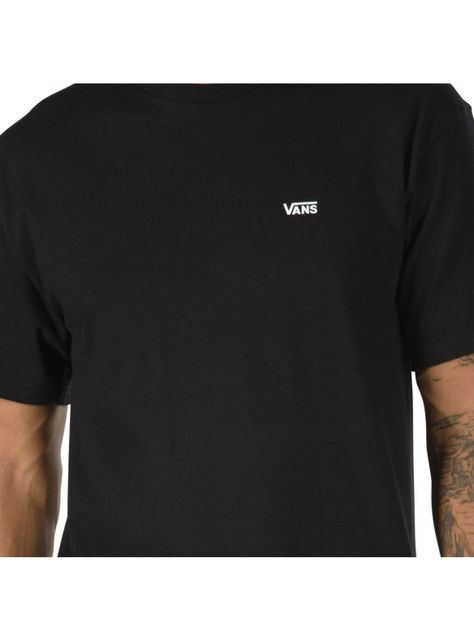 Polera Negra Left Chest Logo Vans-1