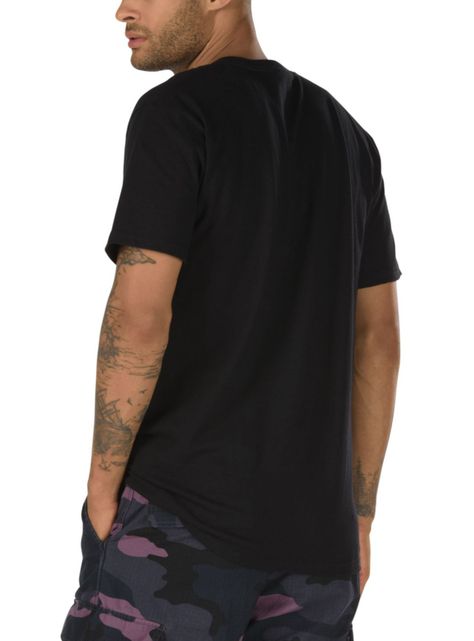 Polera Negra Left Chest Logo Vans-2