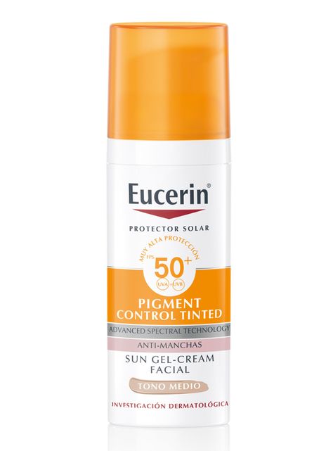 Eucerin Sun Pigment Control Tinted Facial Tono Medio Protector Solar FPS50+ 50ml-0