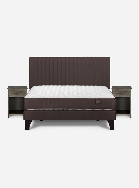 Cama Europea Ergo T New 2 Plazas + Set de Muebles-1