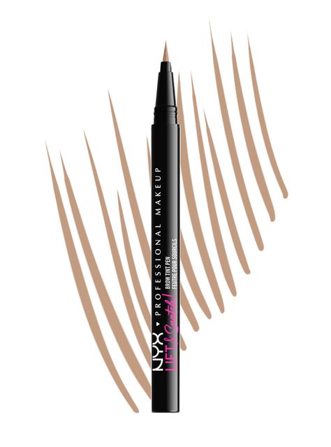 Lápiz Nyx Professional Makeup Cejas Lift N Snatch Brow Tint Pen Taupe-3