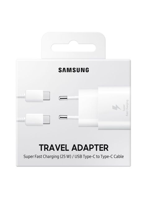 Cargador Samsung Rápido de Pared Tipo C (25W) Blanco-4