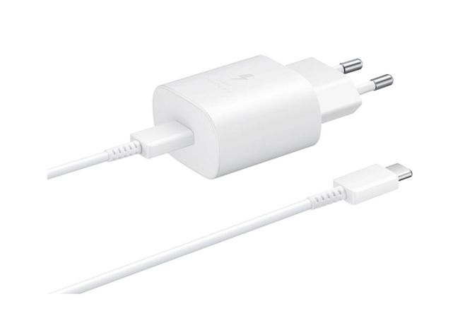 Cargador Samsung Rápido de Pared Tipo C (25W) Blanco-1