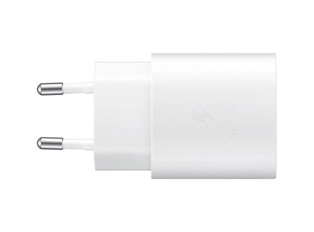 Cargador Samsung Rápido de Pared Tipo C (25W) Blanco-0