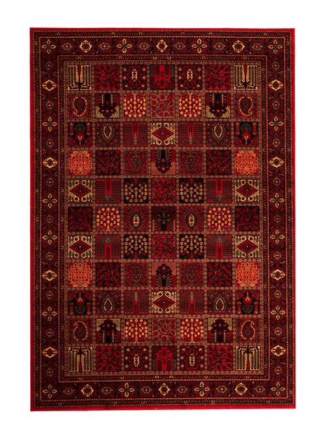 Alfombra Afgan 200x300 cm Rojo D4-0