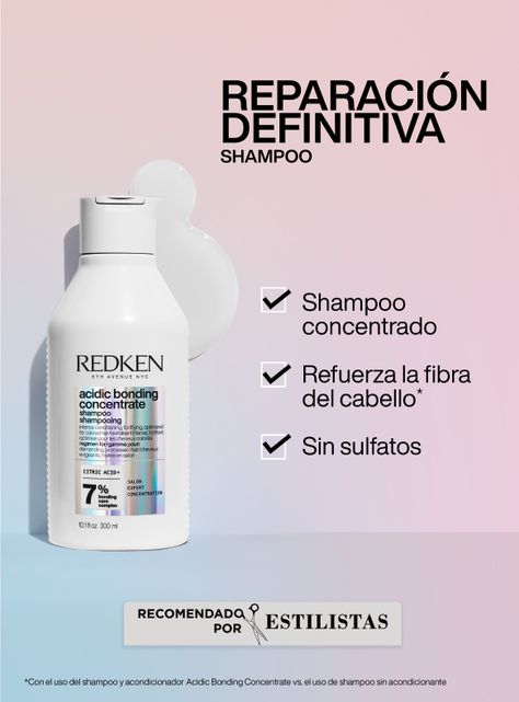 Shampoo sin sulfatos ABC Reparación Total Cabello Dañado Acidic Bonding Concentrate 300ml-1