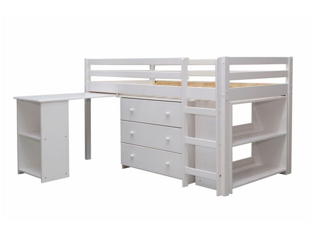 Camarote Multifuncional Studio 1.5 Plazas Blanco-0