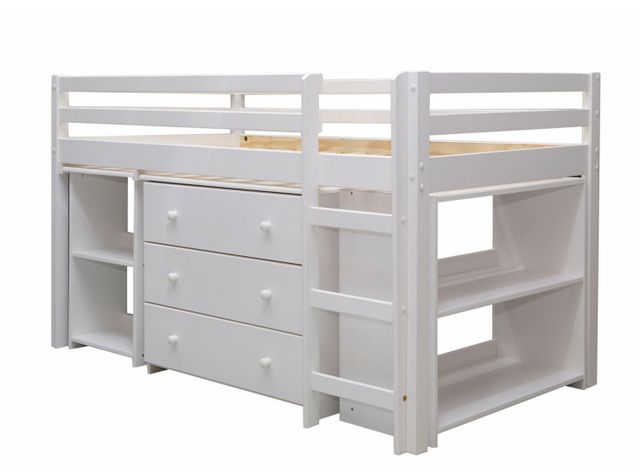 Camarote Multifuncional Studio 1.5 Plazas Blanco-2