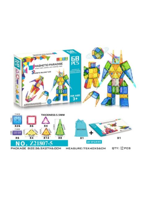 Set Alex Toys Imanes 68 Piezas Magnetics Alex-1