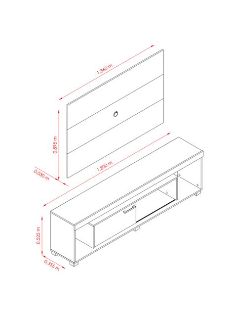 Rack TV 55" Tomaz-3