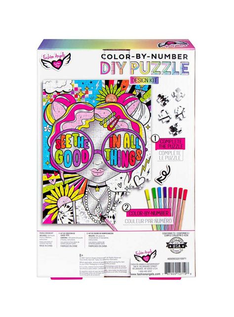 Set de Puzzle Coloreable Fashion Angels FA12719-1