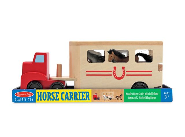 Melissa & Doug Camión de carga caballos Caramba-1
