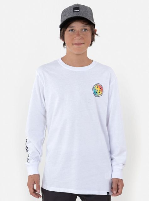 Polera Manga Larga Algodón Blanco-0