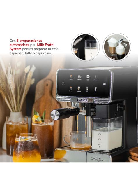 Cafetera Espresso LateKaffee 20 TH-165DEL-4