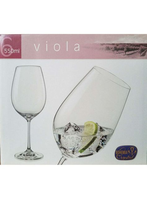 Set 6 Copas Cristal Vino Tinto Viola-1
