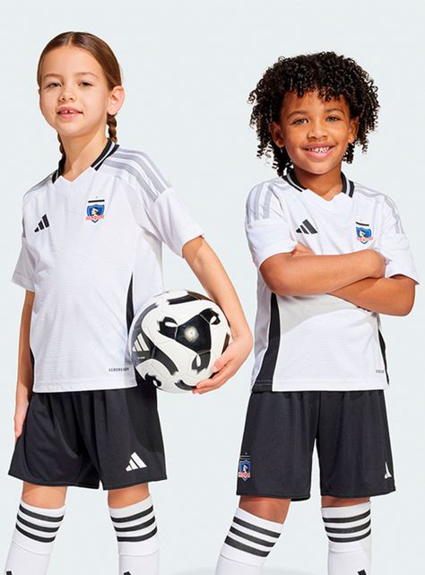 Conjunto de Fútbol Camiseta -Short Jr Local Colo Colo 2025-0