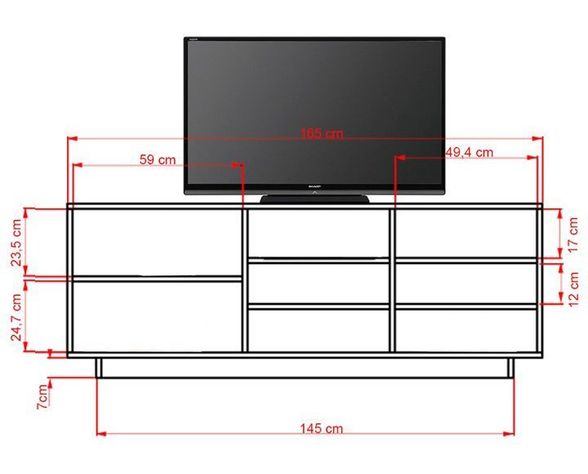 Rack tv 58" Classic Café Attimo-2