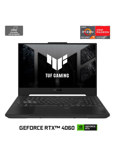 Notebook TUF Gaming A15 FA507 AMD Ryzen 7 NVIDIA RTX 4060 16GB RAM 512GB SSD 15.6" FHD 144Hz-1