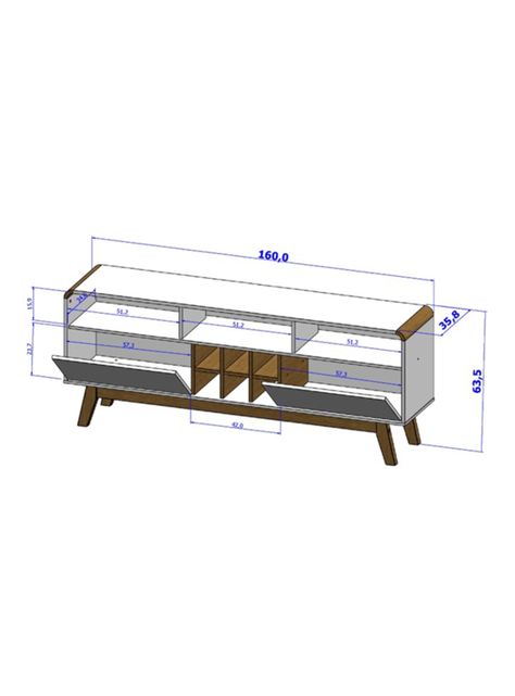 Rack Hoga TV 65" Larimar Negro Canela-1