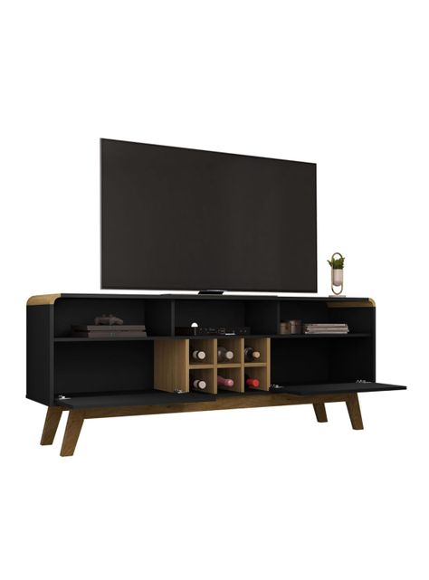 Rack Hoga TV 65" Larimar Negro Canela-3