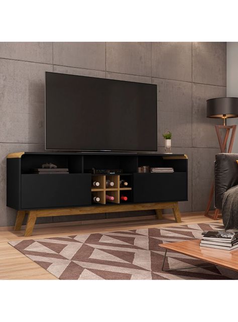 Rack Hoga TV 65" Larimar Negro Canela-0