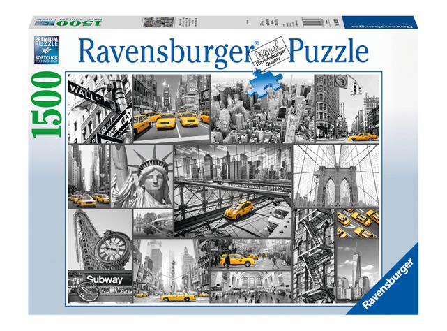 Puzzle Taxis en Nueva York 1500 Piezas Caramba-0